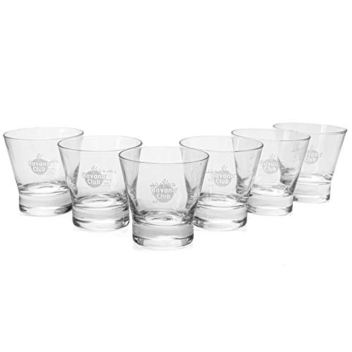 6x Havana Club Rum Tumbler-Gläser | 6 Stück | 2 cl und 4 cl Markierungen 6x Havana Club Rum Tumbler-Gläser | 6 Stück | 2 cl und 4 cl Markierungen von Merchandising