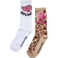 Merchcode Basicsocken "Merchcode Accessoires Ramones Leo Socks 2-Pack", (1 Paar) von Merchcode