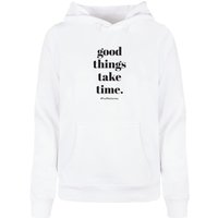Merchcode Kapuzenpullover "Merchcode Damen Ladies Good Things Take Time Basic Hoody", (1 tlg.) Merchcode Kapuzenpullover "Merchcode Damen Ladies Good Things Take Time Basic Hoody", (1 tlg.) von Merchcode