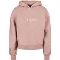 Merchcode Kapuzenpullover "Merchcode Damen Ladies Just love Organic Oversized Hoody", (1 tlg.) von Merchcode