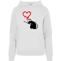Merchcode Kapuzenpullover "Merchcode Damen Ladies Love Rat Hoody", (1 tlg.) von Merchcode