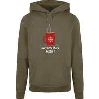 Merchcode Kapuzensweatshirt "Merchcode Herren Achtung heiss Basic Hoody", (1 tlg.) Merchcode Kapuzensweatshirt "Merchcode Herren Achtung heiss Basic Hoody", (1 tlg.) von Merchcode