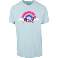 Merchcode Kurzarmshirt "Merchcode Damen Ladies Mariah Rainbow Tee", (1 tlg.) von Merchcode