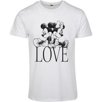 Merchcode Kurzarmshirt "Merchcode Damen Ladies Minnie Loves Mickey Tee" 1 Stk. von Merchcode