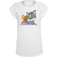 Merchcode Kurzarmshirt "Merchcode Damen Ladies Tom & Jerry Pose Tee", (1 tlg.) von Merchcode