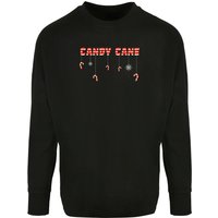 Merchcode Longsleeve "Merchcode Herren Candy Cane Oversized Cut On Sleeve Longsleeve" 1 Stk. tlg. von Merchcode