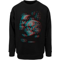 Merchcode Rundhalspullover "Merchcode HIM - 3D Skulls and heartagrams Sweat Crewneck", (1 tlg.) von Merchcode