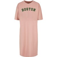 Merchcode Shirtkleid "Merchcode Damen Ladies Boston Organic Oversized Slit Tee Dress" 1 Stk. tlg. von Merchcode