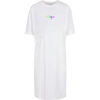 Merchcode Shirtkleid "Merchcode Damen Ladies Hope Rainbow Oversized Slit Tee Dress", (1 tlg.) von Merchcode