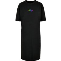 Merchcode Shirtkleid "Merchcode Damen Ladies Hope Rainbow Oversized Slit Tee Dress", (1 tlg.) von Merchcode