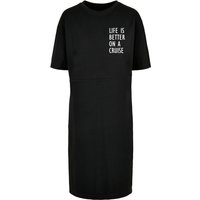 Merchcode Shirtkleid "Merchcode Damen Ladies Life Is Better Oversized Slit Tee Dress", (1 tlg.) von Merchcode