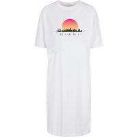 Merchcode Shirtkleid "Merchcode Damen Ladies Miami Organic Oversized Slit Tee Dress", (1 tlg.) von Merchcode