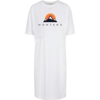 Merchcode Shirtkleid "Merchcode Damen Ladies Montana Organic Oversized Slit Tee Dress", (1 tlg.) von Merchcode