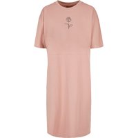Merchcode Shirtkleid "Merchcode Damen Ladies Rose Oversized Slit Tee Dress", (1 tlg.) von Merchcode