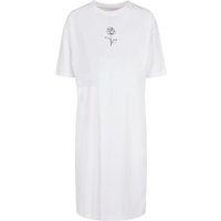 Merchcode Shirtkleid "Merchcode Damen Ladies Rose Oversized Slit Tee Dress", (1 tlg.) von Merchcode