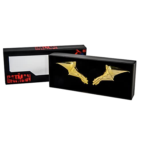 Merchoid The Batman 24 Karat Gold Logo Magnet - Limited Edition 2022 Superhelden Schild mit Display Box von Merchoid