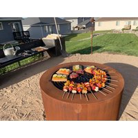 Corten Grillfeuer Grube von MercuryMetalDesign