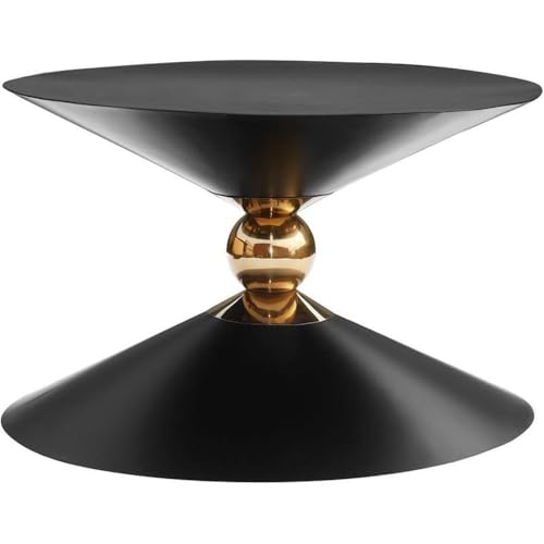 Meridian Furniture 289-CT Malia Collection Moderner Couchtisch mit Sanduhr-Design, goldfarbenes Metall, 71,1 x 71,1 x 41,9 cm, Schwarz Meridian Furniture 289-CT Malia Collection Moderner Couchtisch mit Sanduhr-Design, goldfarbenes Metall, 71,1 x 71,1 x 41,9 cm, Schwarz von Meridian Furniture