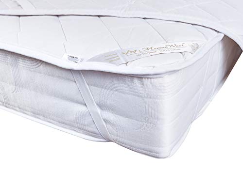 Cotton Comfort Warm weiß Matratzenauflage Unterbett aus 100%Merinowolle, Kinderbett, Größe: 60 x 120 cm. Kinder UNTERBETT 60 X 120 cm Kinderbett UNTERBETT von Merino Wool