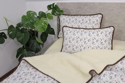 Merino Schafwolldecke/Kuscheldecke, Wolldecke Merino Wolle Bettdecke Schurwolle Elegance Light (140 x 200 cm, pink) von Merino Wool