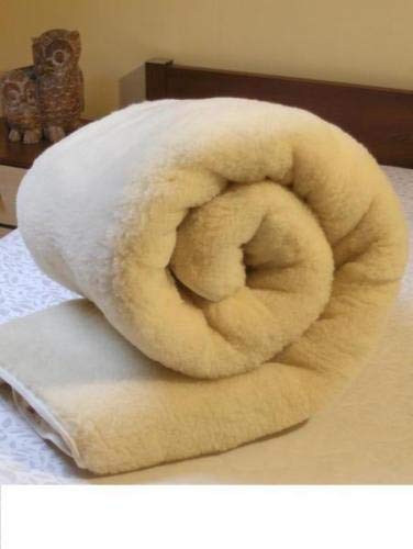 Merino Wool Bettdecke für King-Size-Bett, 240 x 200 cm, Exklusives Bettbezug Naturprodukt. von Merino Wool