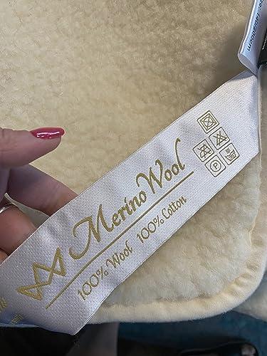 Merino Wool Diamond Unterbett Matratzenschoner Unterbetten Wolle Wool Mattress Topper Matratzenauflage (180 x 200 cm) von Merino Wool