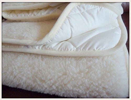 Unterdecke aus 100 % Merino-Lammwolle, Laken für Super-King-Size-Betten, 200 x 200 cm, mit Wollmarkierung von Merino Wool