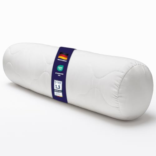Merino BETTEN Nackenrollen 15 cm Durchmesser Verschiedene Längen 40-100 cm mit Reißverschluss Baumwolle (15 x 70 cm) von Merino