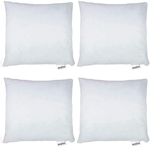 Merino-Betten 4er Set Kissen 40 x 40 cm | Kopfkissen | Sofakissen | Füllkissen mit Reißverschluss von MERINO Kissen und Steppbetten Manufaktur