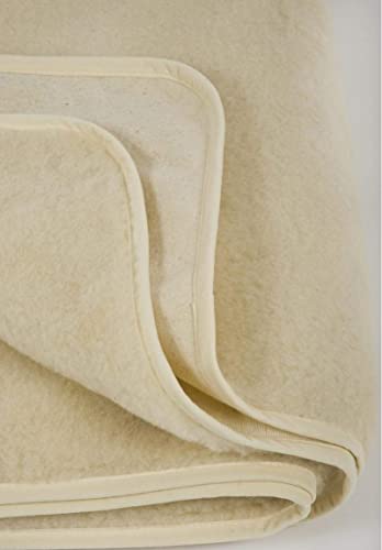 Merino Matratzenauflage aus Wolle Schafwolle Unterbett Matratzenschoner Matratzen-Schoner Matratzen-Auflage (180x200 cm) von Merino