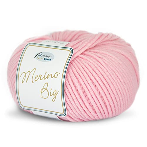 Rellana Merino Big, 60% Schurwolle (Merino), 40% Polyacryl 15 tolle Farben! (10 rosa) von Merino