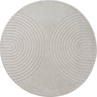 merinos Teppich "Eclipse" rund 14 mm Höhe moderner Teppich, geometrisches Design, hohe Flordichte und weich von Merinos