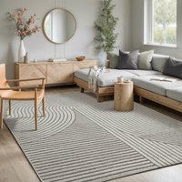 merinos Teppich "Elio" rechteckig 16 mm Höhe moderner Kurzflor Teppich mit Hoch-Tief-Effekt, 3D Effekt von Merinos