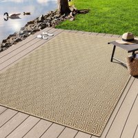 merinos Teppich "Kenzy" rechteckig 10 mm Höhe robuster In- und Outdoor Teppich im natürlichen Jute-Look, wetterfest von Merinos