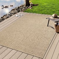 merinos Teppich "Kenzy" rund 10 mm Höhe robuster In- und Outdoor Teppich im natürlichen Jute-Look, wetterfest merinos Teppich "Kenzy" rund 10 mm Höhe robuster In- und Outdoor Teppich im natürlichen Jute-Look, wetterfest von Merinos