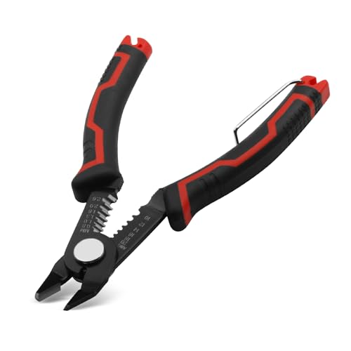 Drahtschneider, 15 Cm Langer Bündigschneider Mit Zusätzlicher Abisolierfunktion, Schneidezange, Handlicher Und Schlanker Seitenschneider, Seitenschneider, Scharfe Schere, Sicherheitsverriegelung von Meritaipolw