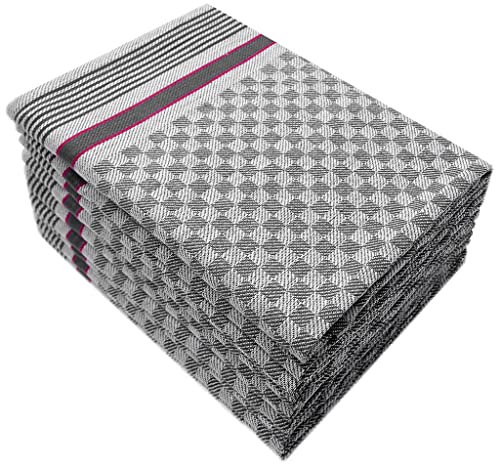 Merkanta Grubentücher 10er Set Premium aus 100% Baumwolle, Anthrazit, 45 x 90 cm, super saugfähig, waschbar bei 95 Grad und trocknergeeignet von Merkanta