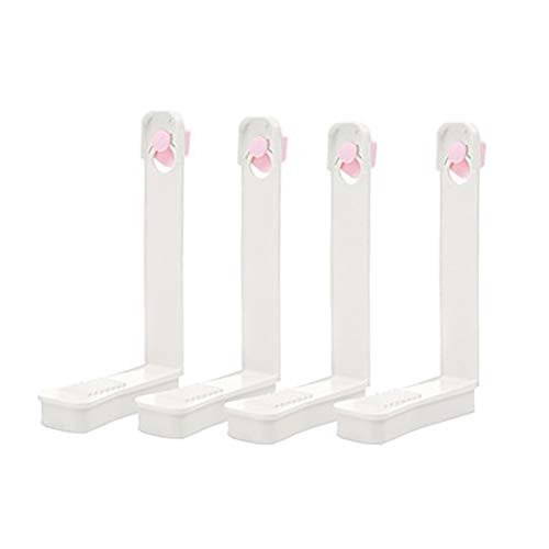 Merkts 4 x Bettlakenhalter, Bettlakenhalter, rutschfeste Befestigungsclip-Set, zur Befestigung von Bettlaken und Matratze auf der Matratze, Pink von Merkts