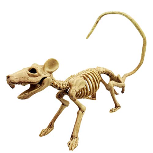 Merkts Halloween Horrible Tier Skelett Knochen Dekration, Halloween Requisit für Halloween Dekor, Maus Skelett von Merkts