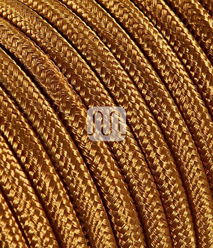 Elektrische Kabel in farbigem Stoff beschichtet. Made in Italy! 2x0, 75 Farbe: Bronze Whiskey Elektrische Kabel in farbigem Stoff beschichtet. Made in Italy! 2x0, 75 Farbe: Bronze Whiskey von Merlotti