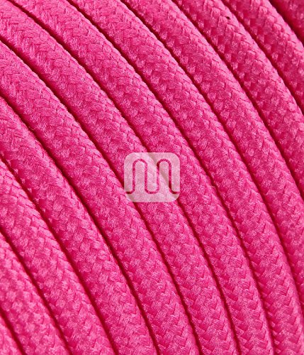 merlotti 20304 Kabel Elektro Rund Schlauchleitung H03VV-F 2 x 0.75, Fuchsia, 3 m von Merlotti