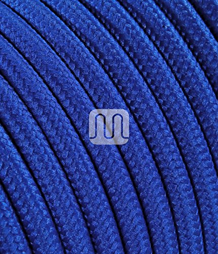 merlotti 20308 Kabel Elektro Rund Schlauchleitung H03VV-F 2 x 0.75, blau, 3 m von Merlotti