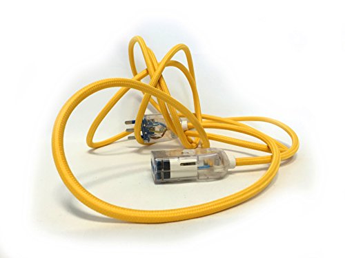 Merlotti 35852 Elektrische Verlängerung mit Kabel H03VV-F 3 x 0,75, gelb, 3 m von Merlotti