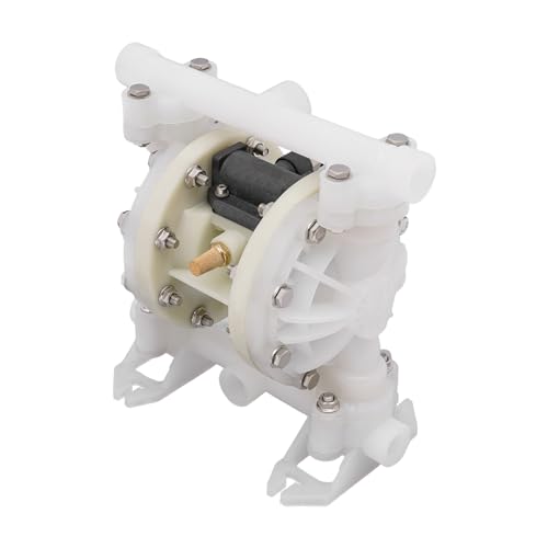Mermajestic 27.1 * 15.16 * 28.1cm Luftbetriebene Membranpump, Doppelmembranpumpe Bis Zu 69m / 226.38 Fuß Doppelmembran-Luftpumpe Aluminiumlegierung Für Wasser Und Niedrigviskose Erdölflüssigkeiten von Mermajestic