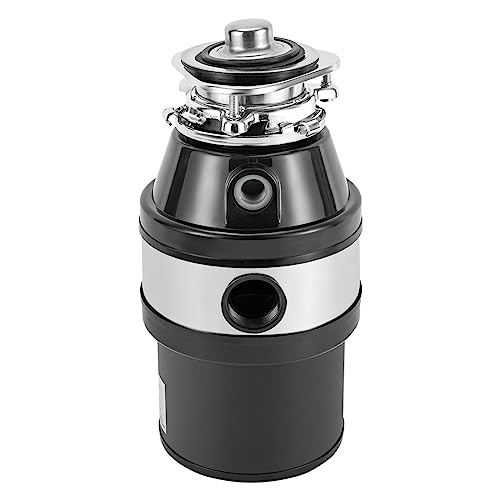 Mermajestic 560W Küchenabfallzerkleinerer, Lebensmittelzerkleinerer 1.4L, 3500rpm Haushaltsabfallentsorger Küchenabfallzerkleinerer mit Emaillierter 3-Punkt-Verriegelungskarabiner und Abdeckung von Mermajestic