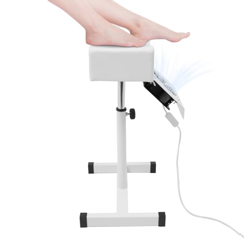 Mermajestic FußStüTze Schreibtisch Ergonomischer FußHocker mit Staubsauger FunktionalitäT,ManiküRe FußPflege, HöHenverstellbarer Stuhl BeinstüTze FußPflege für Nagel Salon,Spa Massage, SchöNheitssalon von Mermajestic