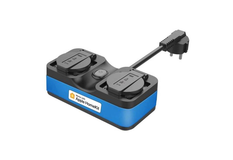 Meross WLAN-Steckdose Meross Outdoor Smart Plug, 2-fach Steckdosenleiste, IP44 Meross WLAN-Steckdose Meross Outdoor Smart Plug, 2-fach Steckdosenleiste, IP44 von Meross