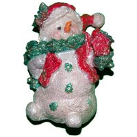 Hausschmuck 3D Glitter Schneemann Mit Vogel Hausschmuck 3D Glitter Schneemann Mit Vogel von MerrimentCrafts