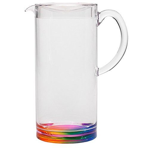 Merritt Regenbogen Teardrop 1.6-Quart Acryl Pitcher Mehrfarbig von Merritt