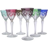 Boho Crystal - Set Von 6 Vintage Hock Weingläsern 7 5/8" von MerrittRobinsonStore